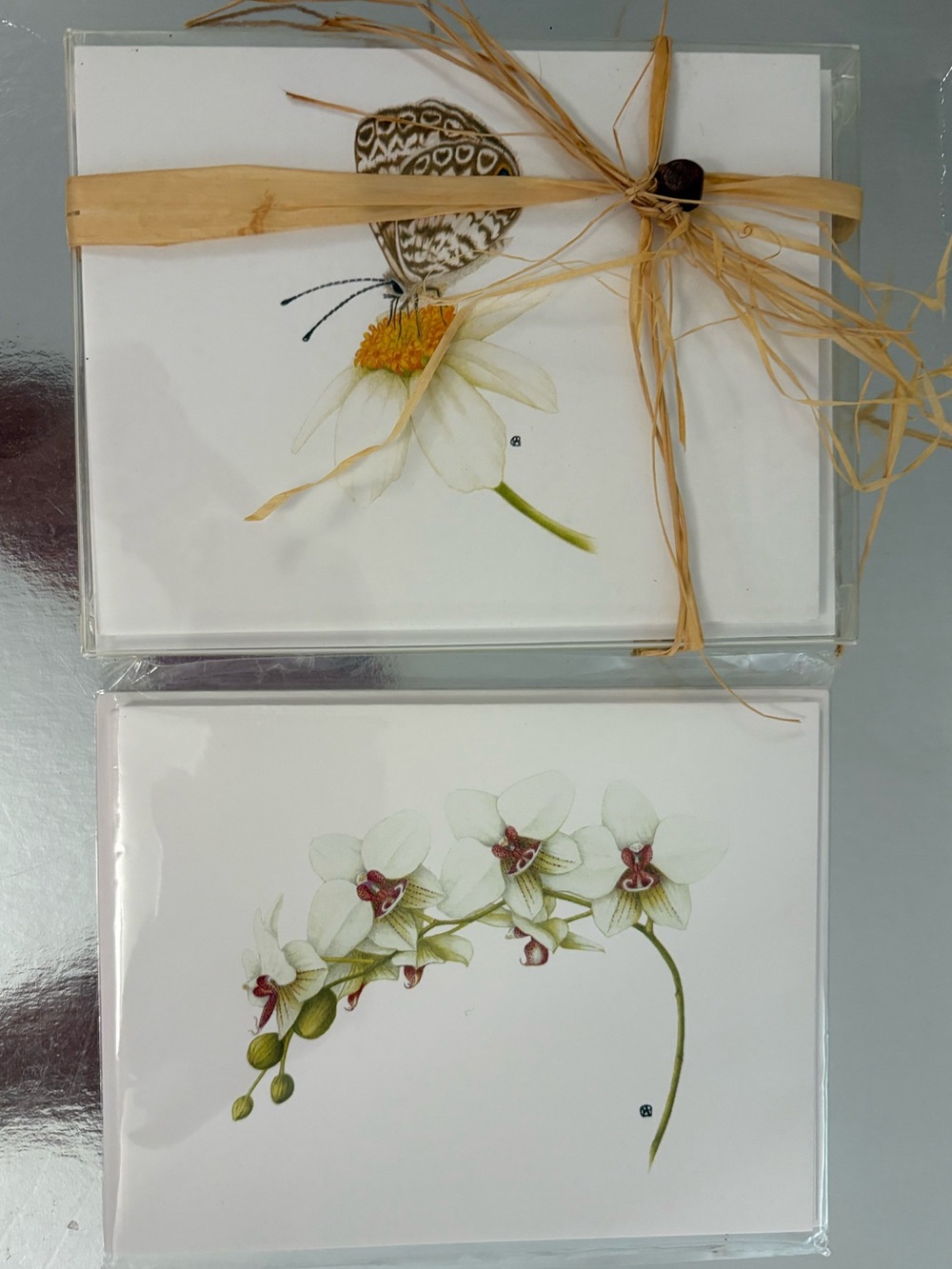 Two Package Of Cards - Print Of Original Art Of Pauline Goldsmith.